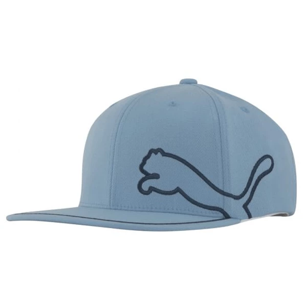 PUMA GOLF FLAT-BRIM MONOLINE 110 SNAPBACK CAP, BLUE BELL