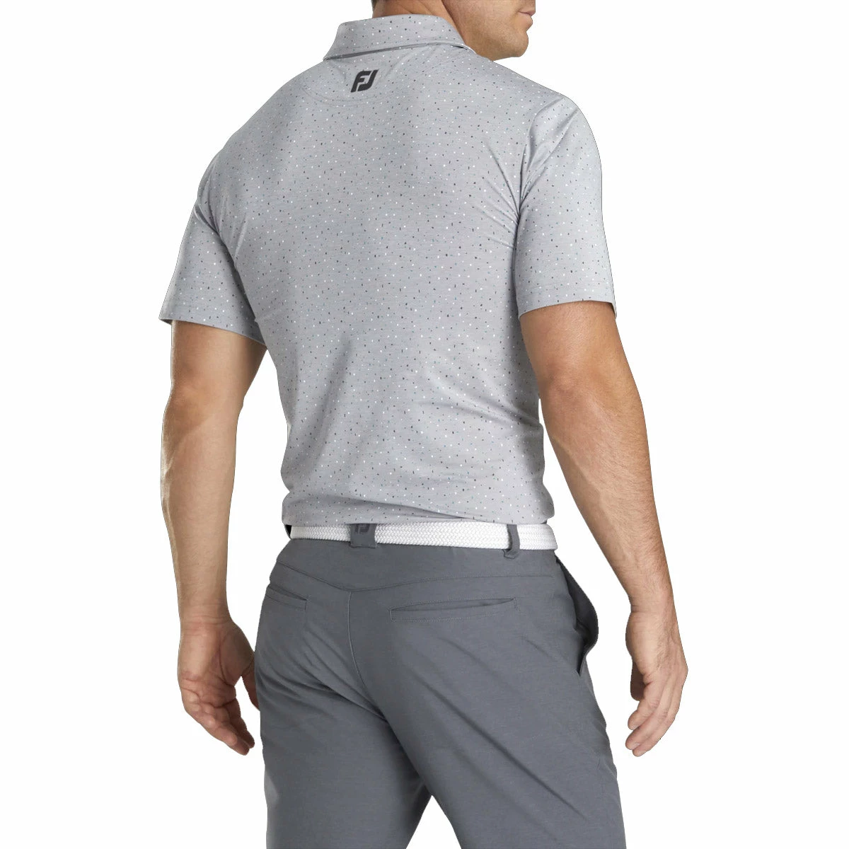FootJoy Lisle Confetti Print Mens Golf Polo - Image 2