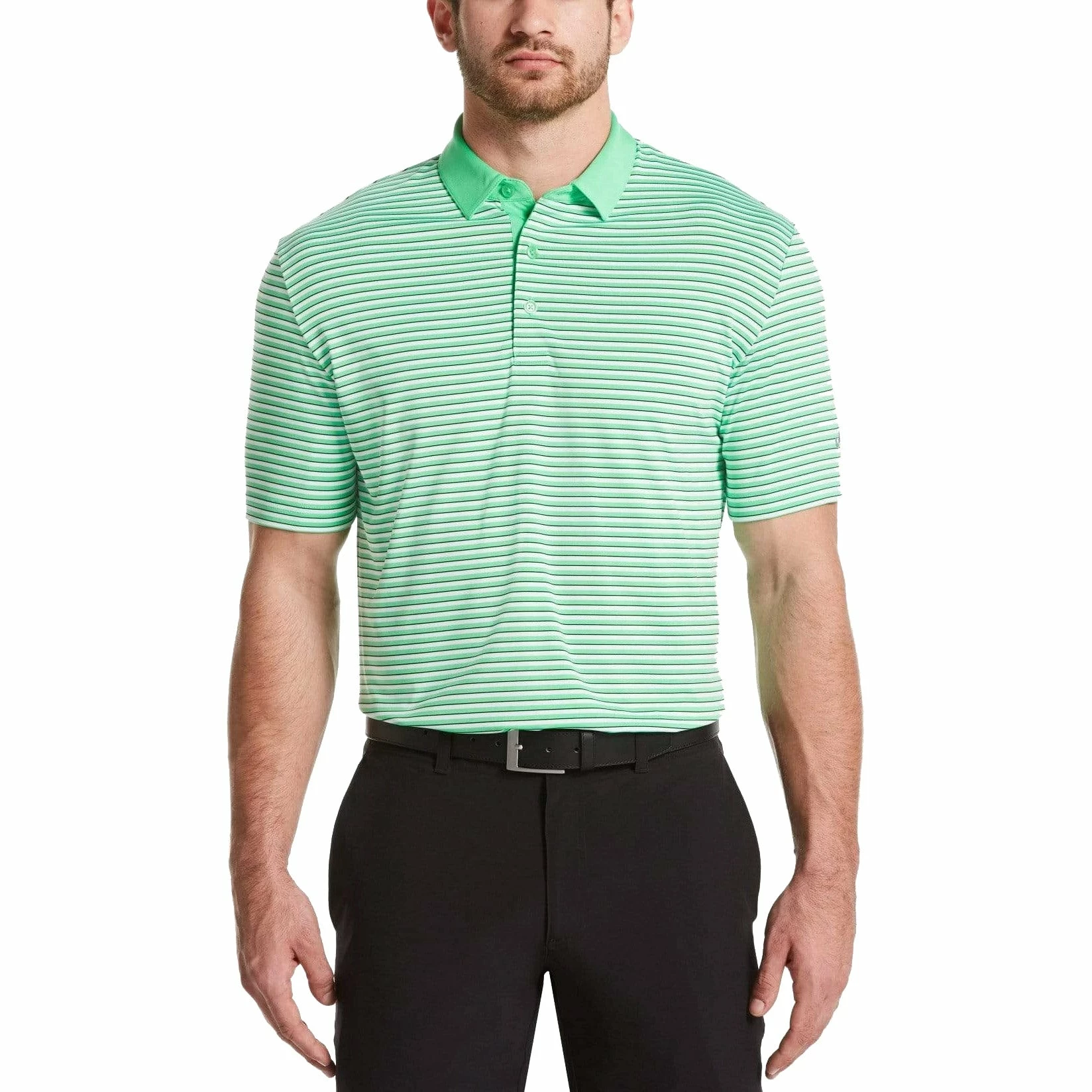 Callaway 3-Color Stripe Mens Golf Polo - Image 3