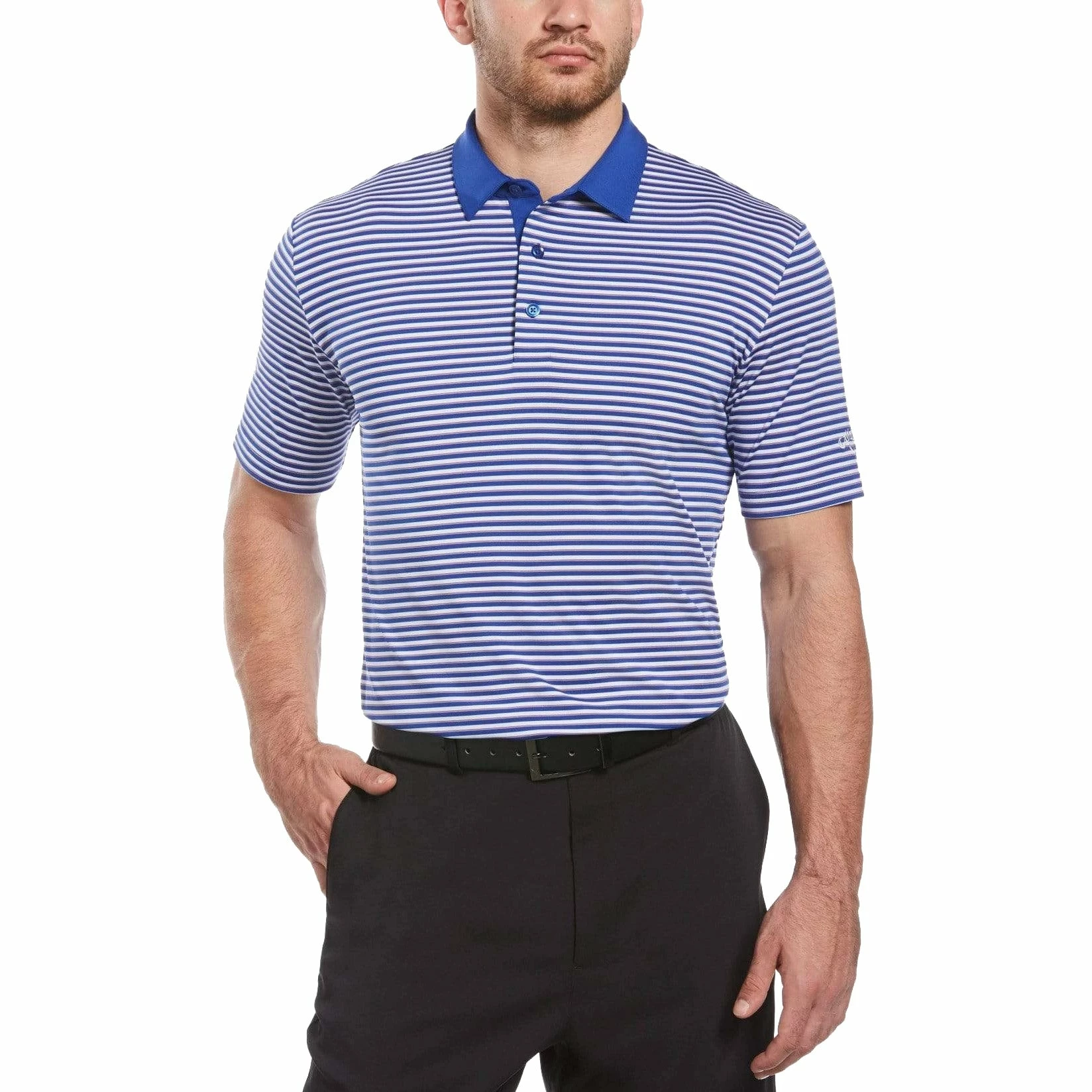 Callaway 3-Color Stripe Mens Golf Polo - Image 7