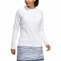 Adidas Golf Adidas No-Show Mock Womens Long Sleeve Golf Shirt
