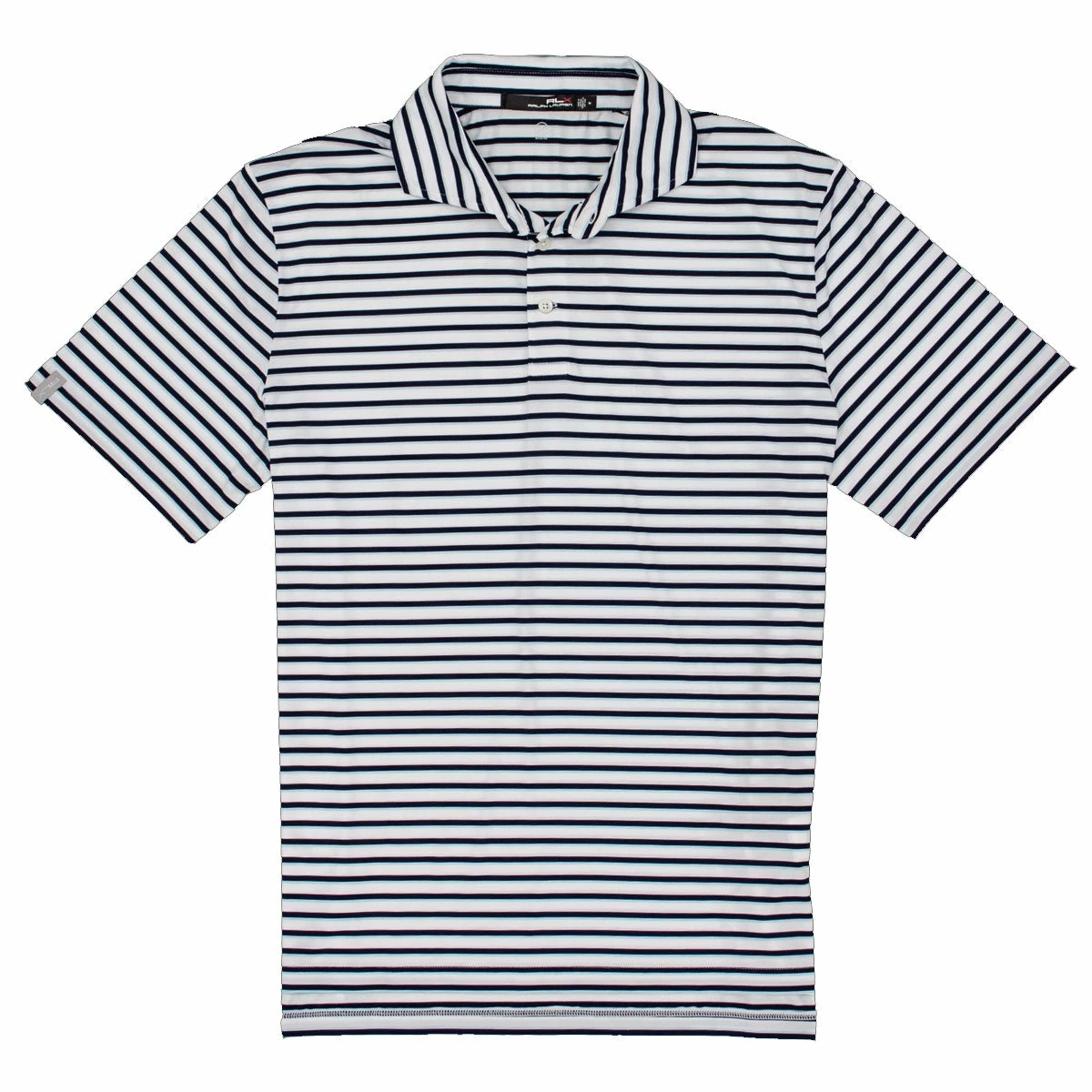 Polo Ralph Lauren RLX Ralph Lauren Featherweight Airflow Pure White Multi Mens Golf Polo