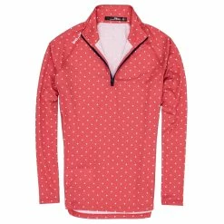 Polo Ralph Lauren RLX Ralph Lauren Printed UV Protection Summer Dot Womens Golf 1/4 Zip