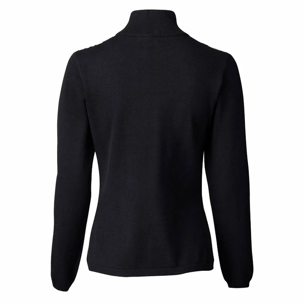Daily Sports Romilly Cardigan Black Womens Full Zip Golf Sweater - Image 2