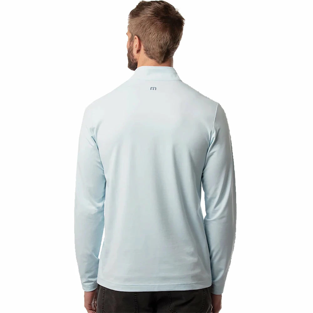 TravisMathew Blue Blanket Mens Golf 1/4 Zip - Image 2