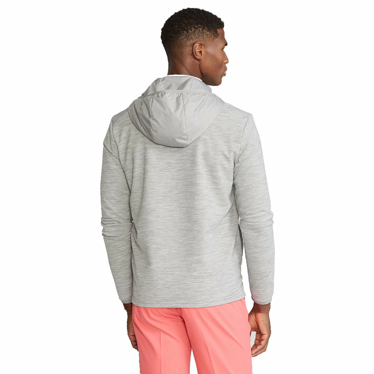 Polo Ralph Lauren RLX Ralph Lauren Coolwool Light Grey Heather Mens Full Zip Golf Jacket - Image 2
