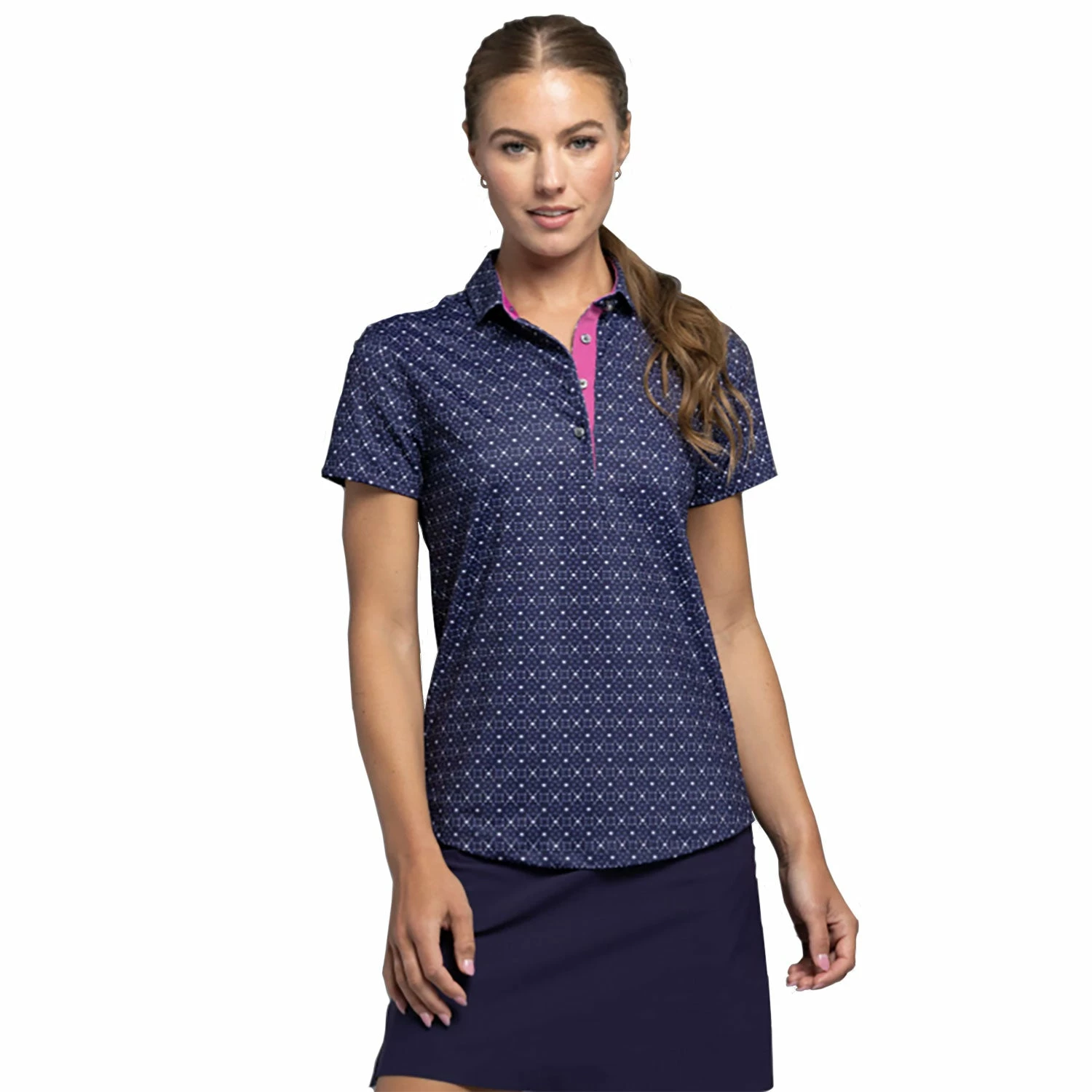 Greyson Scarlett Scarlett Moon Heart Womens Golf Polo