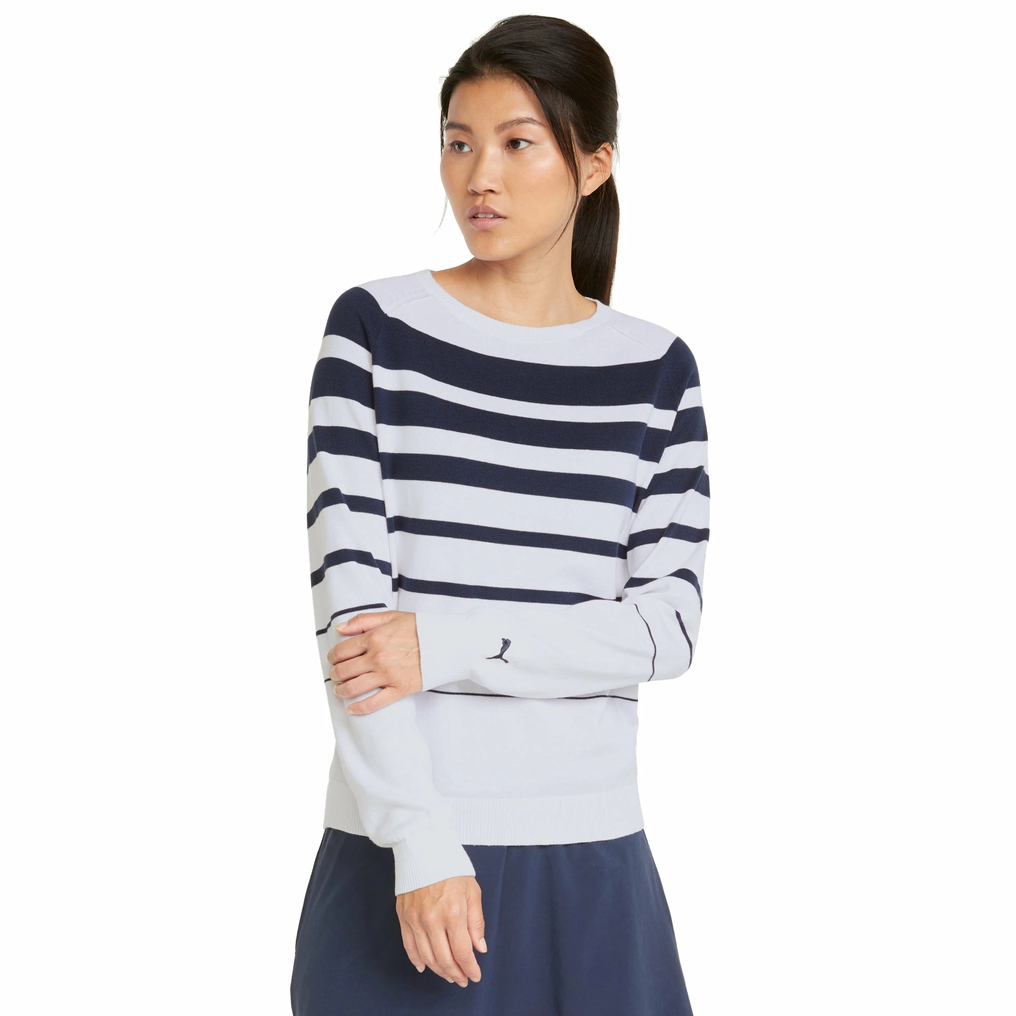 PUMA Golf Puma Striped Womens Golf Sweater
