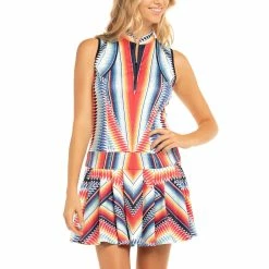 Lucky In Love Trailblazer Multi Womens Golf Dress