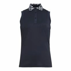 J.Lindeberg J. Lindeberg Lale Navy Womens Sleeveless Golf Polo