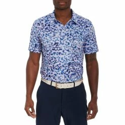 Robert Graham Pink Sand Knit Mens Golf Polo