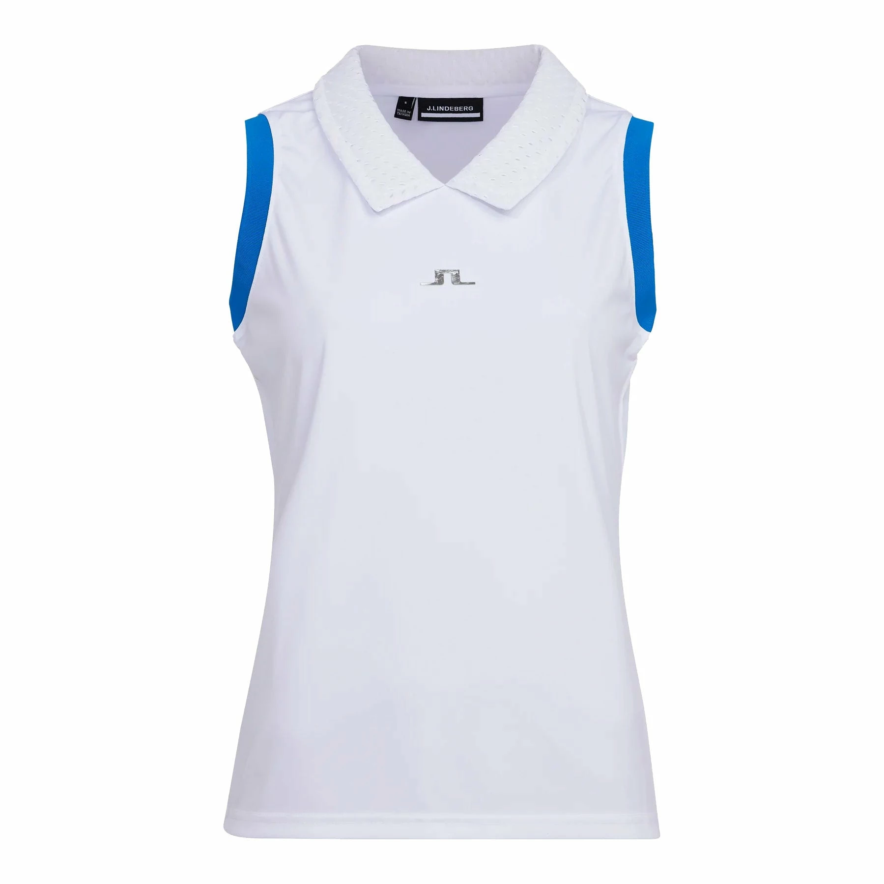 J.Lindeberg J. Lindeberg Yuri White Womens Sleeveless Golf Polo