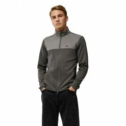 J.Lindeberg J. Lindeberg Banks Mid Layer Volcanic Ash Mens Golf Jacket