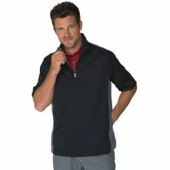 CHASE 54 Chase54 Traverse Mens 1/2 Zip Golf Wind Shirt